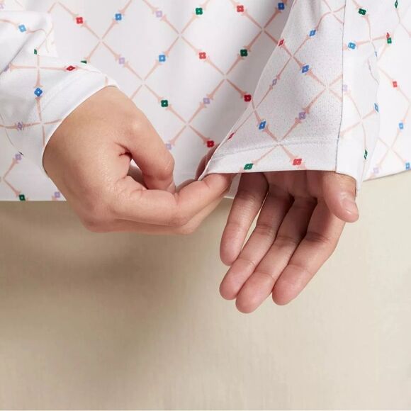 Lady Hagen Women's Geometric Print UV Long Sleeve Golf 1/4 Zip Size XS NWT - Picture 4 of 12